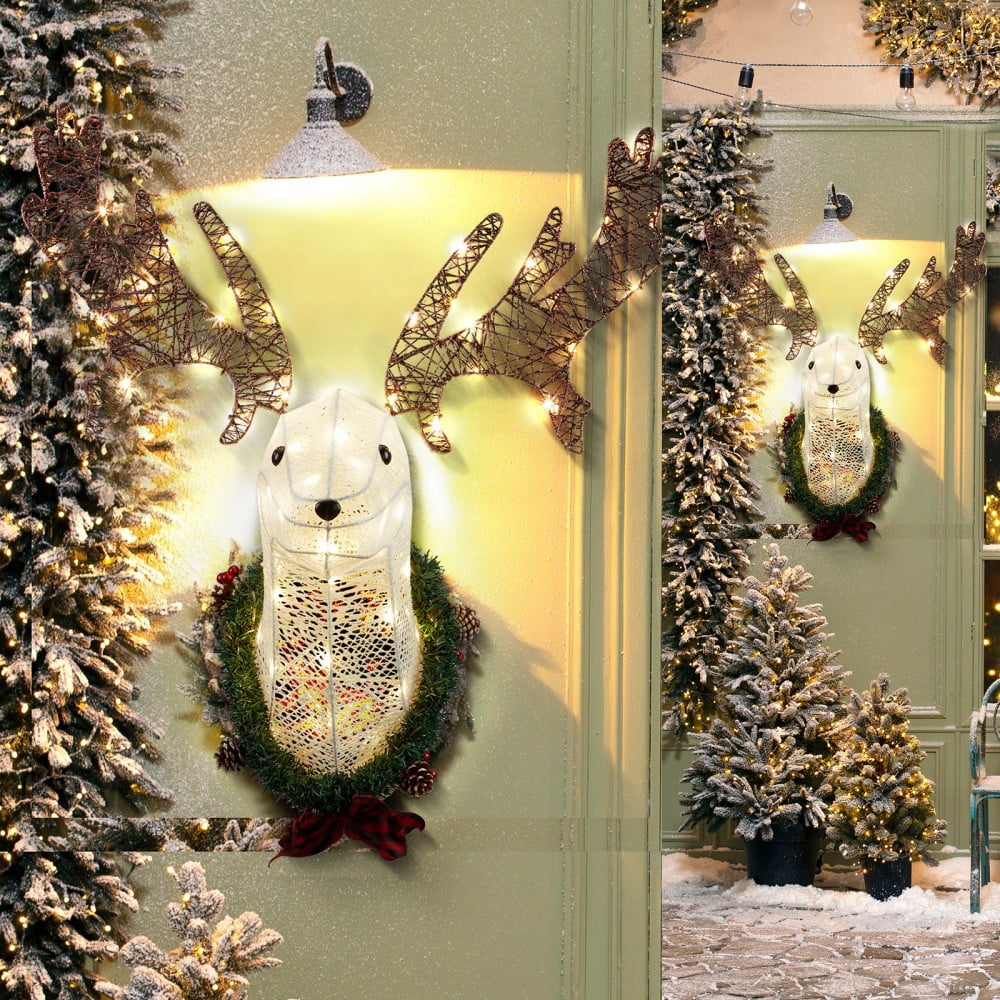 JOY Letter Sign Decoration - Lighted Home Scene Yard Sign Decor with Warm White Light - Indoor Outdoor Christmas Display for Lawn Garden - 47.2in Tall