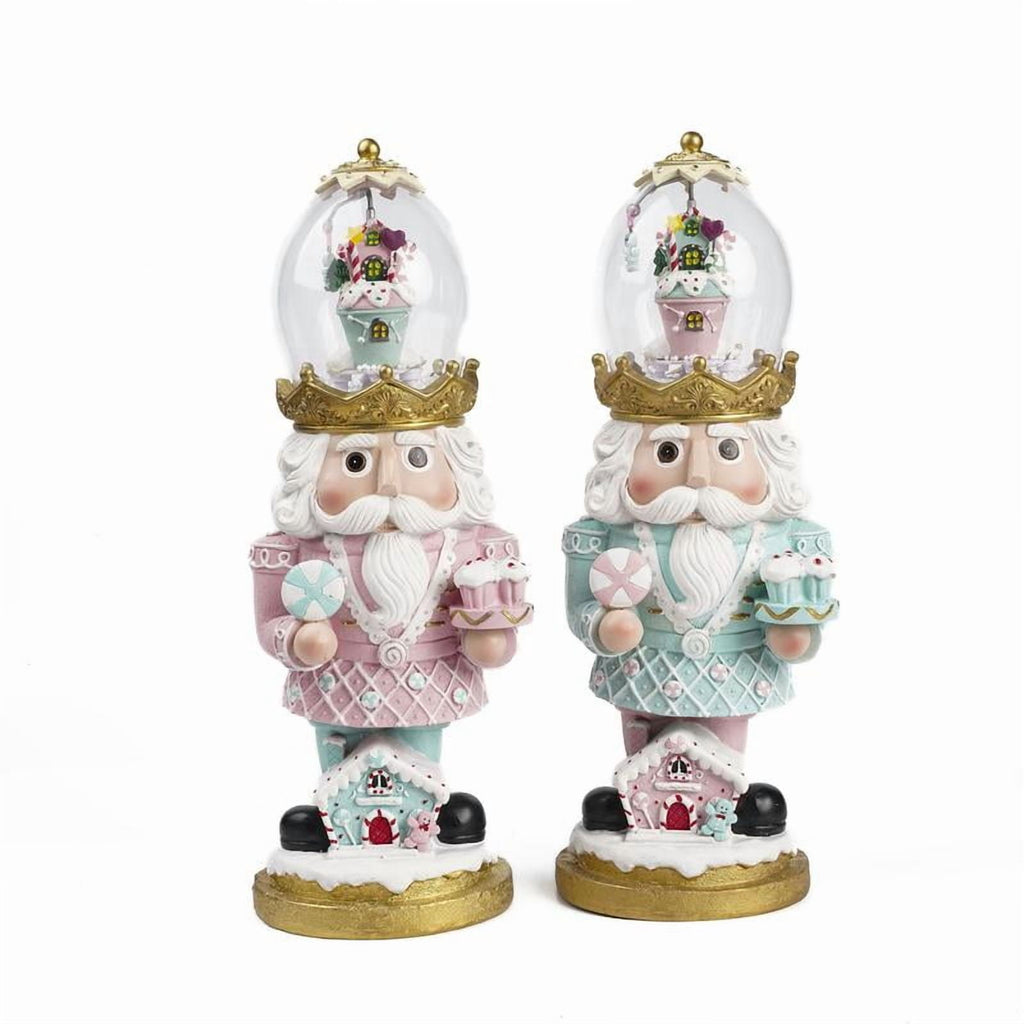 Nutcracker Christmas Snow Globe - Cute and Vibrant Christmas Figure for Home Decoration Gingerbread Nutcracker Christmas Tabletop Decor