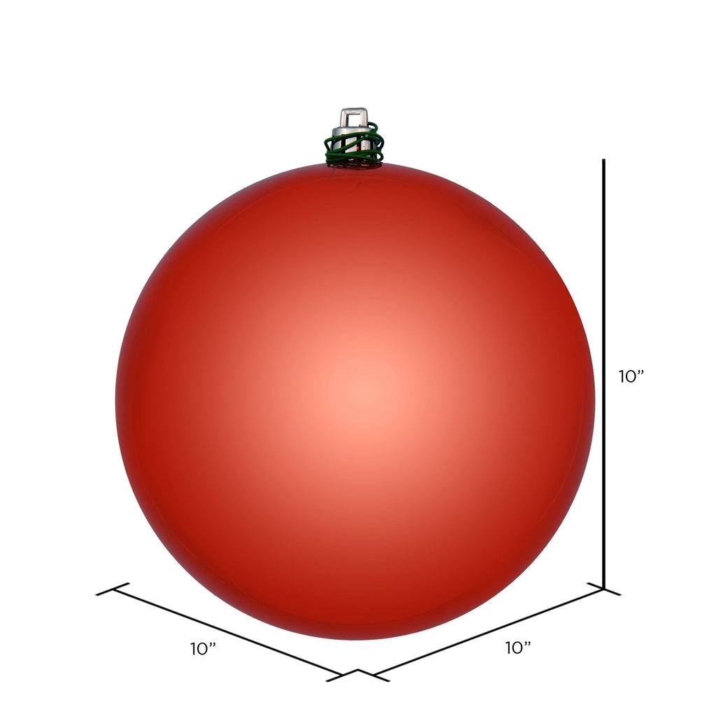 Vickerman 10" Sea Foam Candy Ball Ornament