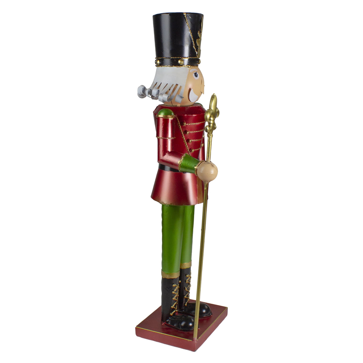 Northlight 23.75" Red and Green Metal Nutcracker Soldier Christmas Decoration