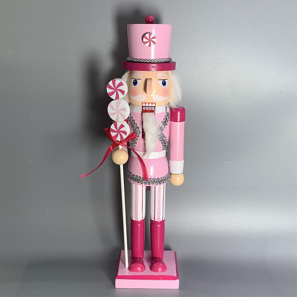 QSTDGVPW 3pcs 14" Nutcracker Solider Figures Puppet Doll Home Christmas Doll Ornament