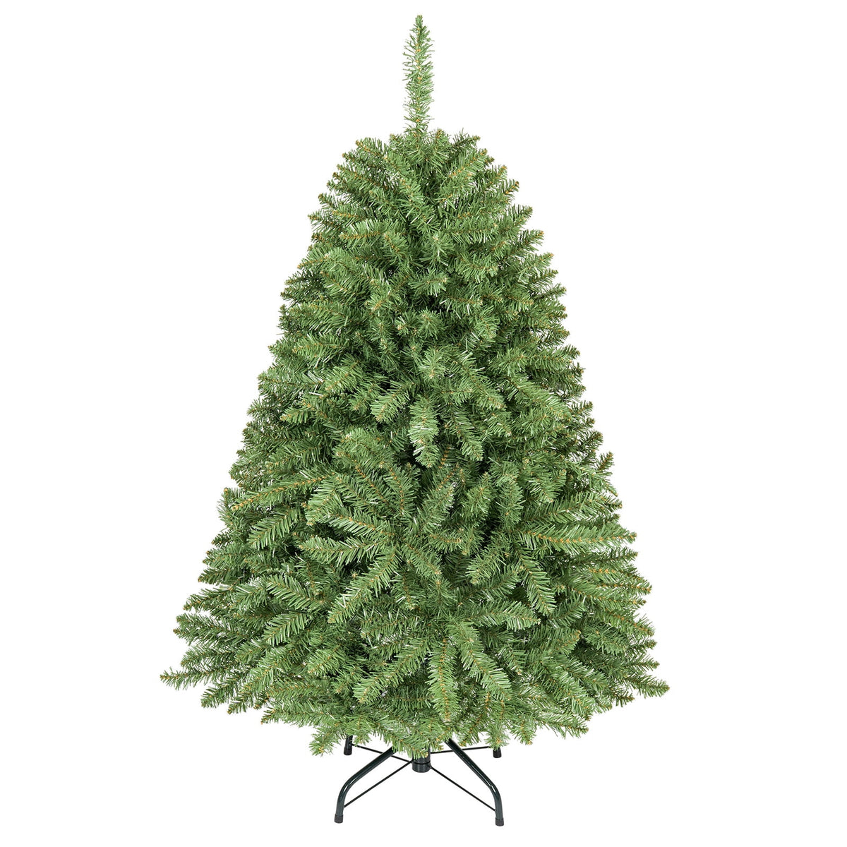 Costway 4 ft Artificial Christmas Tree with 559 Lush PVC Branch Tips & Folding Metal Stand