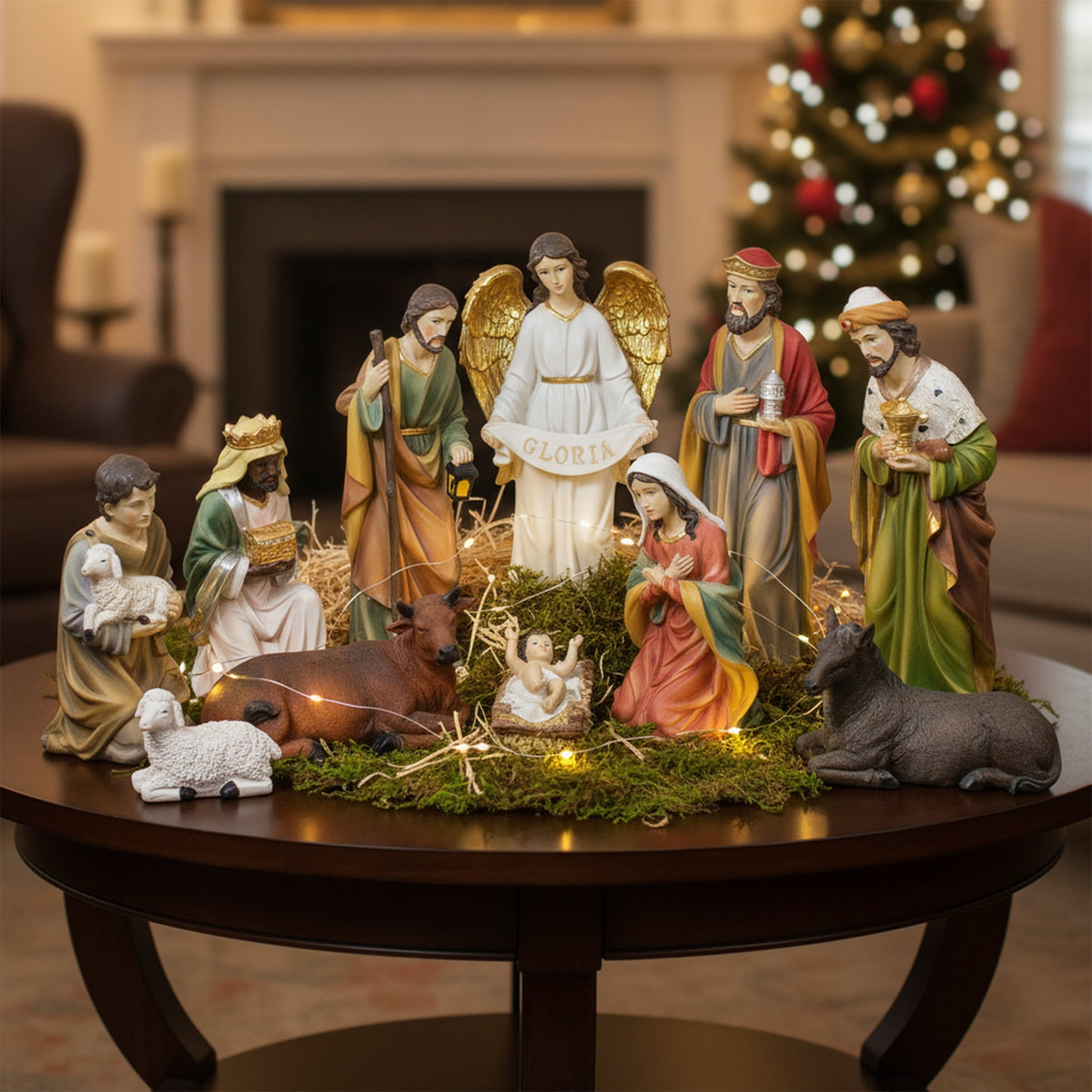 Northlight Christmas Nativity Figurines Set - 19.5” - 11-Piece