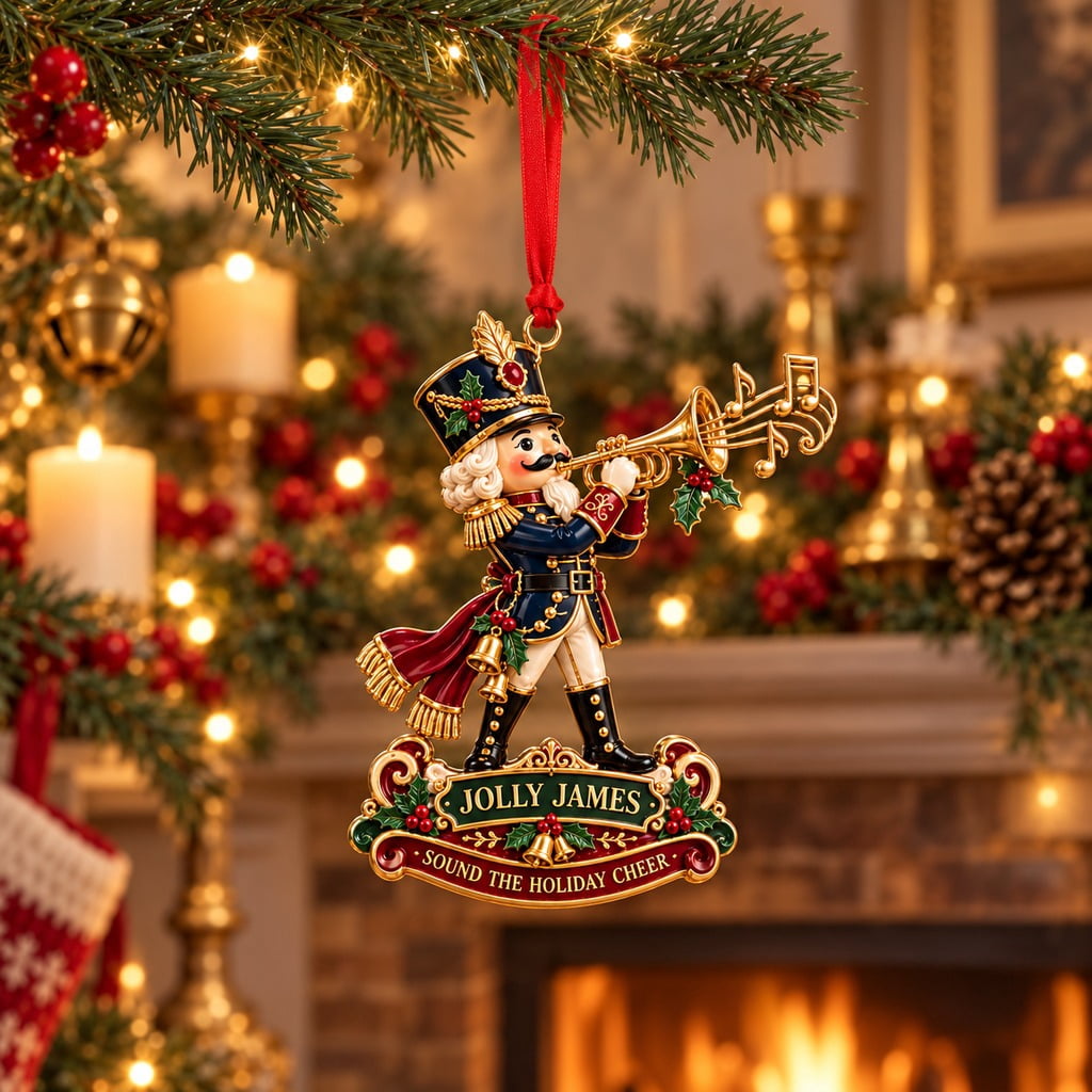 Personalized Christmas Ornament Nutcracker Trumpeter
