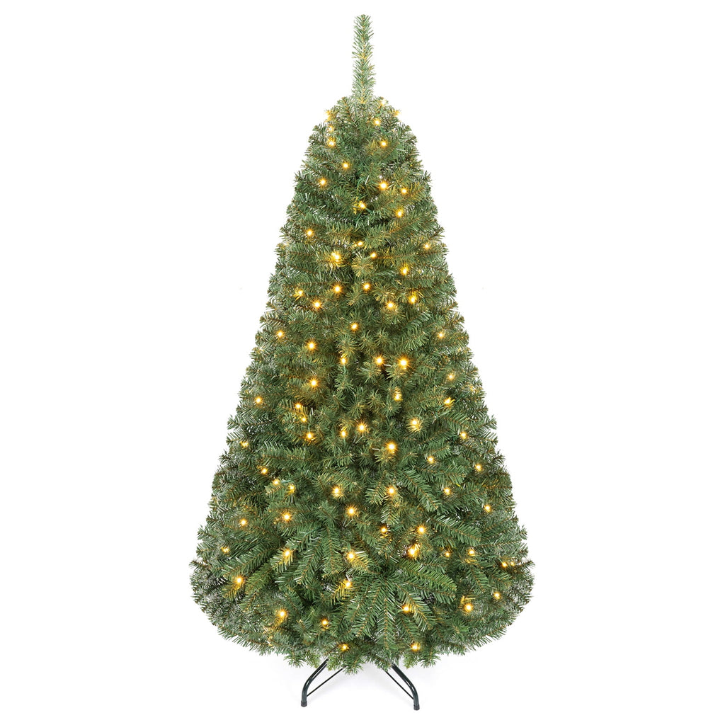 Costway 4 FT Pre-Lit Artificial Christmas Tree with 296 Dense Branch Tips, 100 LED Lights