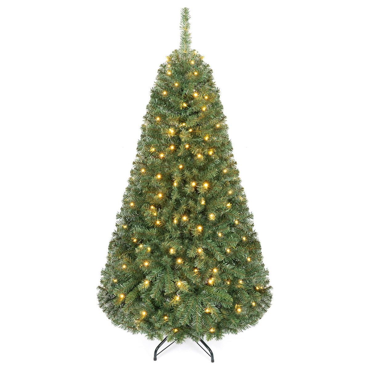 Costway 4 FT Pre-Lit Artificial Christmas Tree with 296 Dense Branch Tips, 100 LED Lights