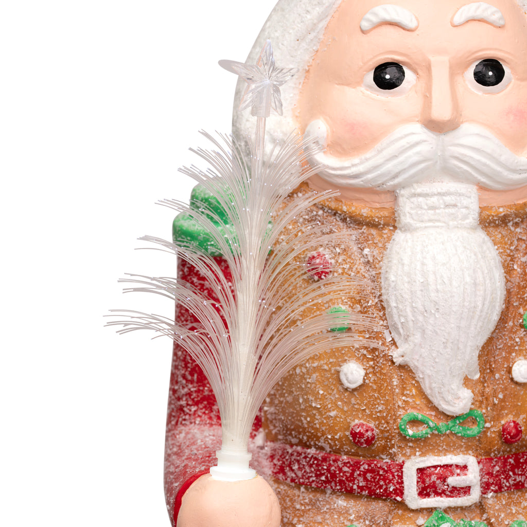 Northlight LED Lighted Gingerbread Christmas Nutcracker - 29" - Brown and Red