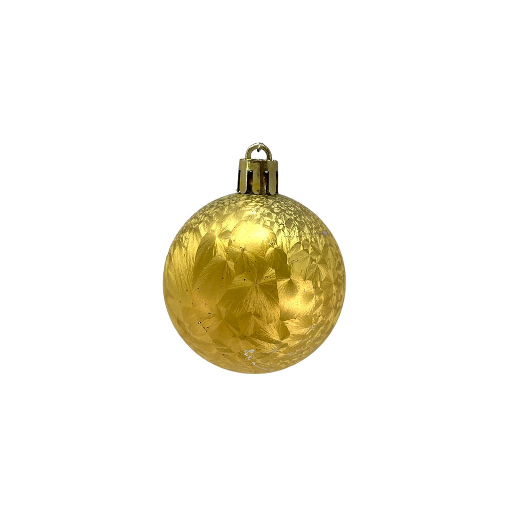 31 Piece Shiny and Matte Gold Christmas Ball and Cylinder Ornaments 5 Inch