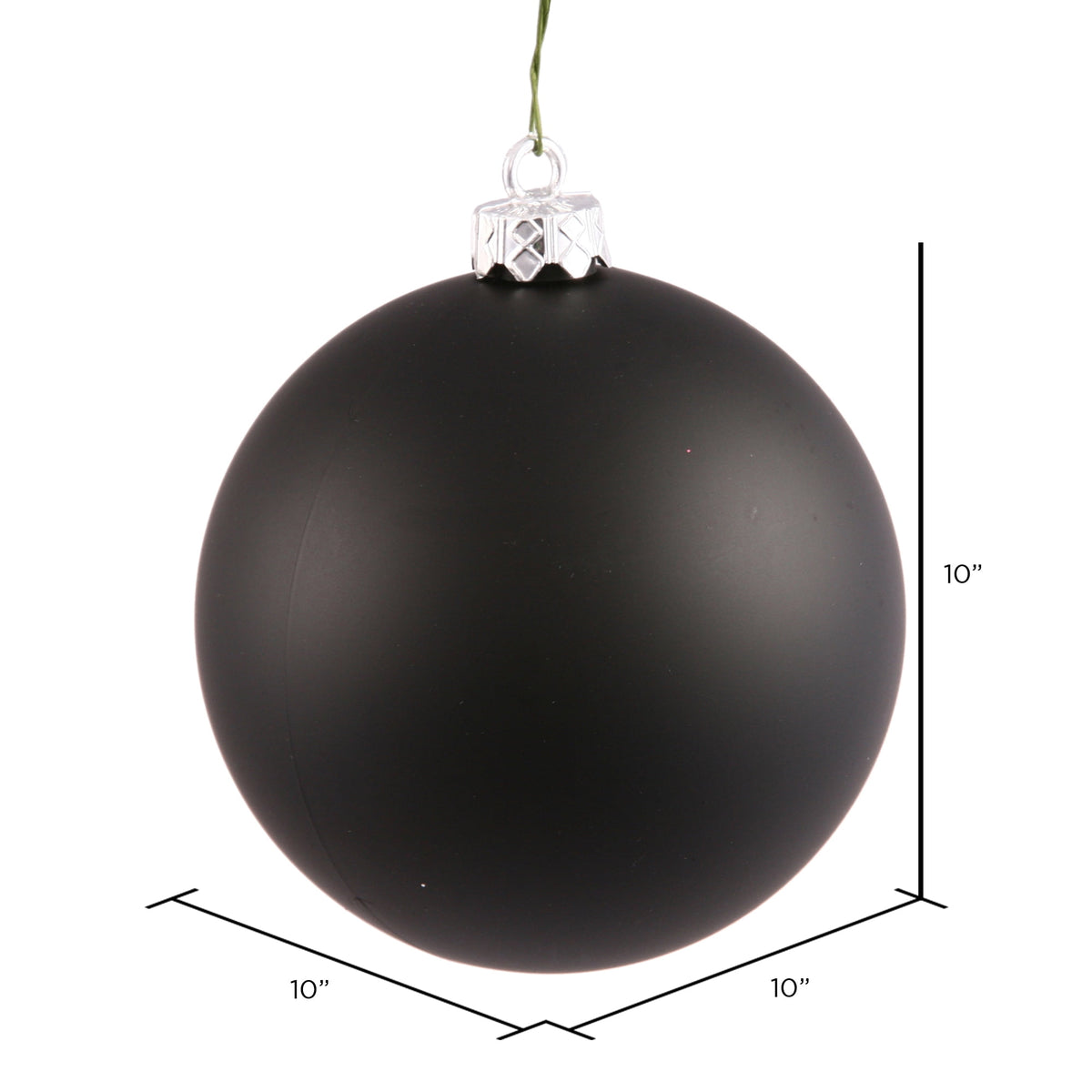 Vickerman 10" Sea Foam Candy Ball Ornament
