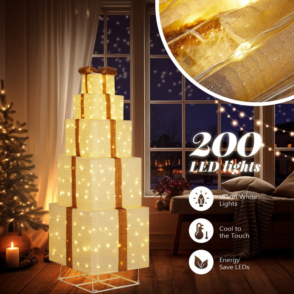 JOY Letter Sign Decoration - Lighted Home Scene Yard Sign Decor with Warm White Light - Indoor Outdoor Christmas Display for Lawn Garden - 47.2in Tall