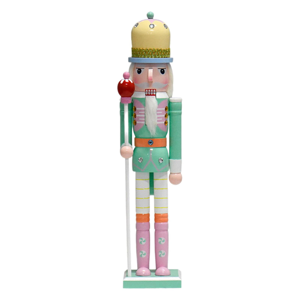 QSTDGVPW Nutcracker Figurine Christmas Decorations Desk Ornament Crafts Table Centerpiece Green