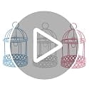 Mini Bird Cage Decorative Storage Adornment Set of 3 Desktop Ornament for Candy Small Items Home Office Desk 3.46 inch Tabletop Decor