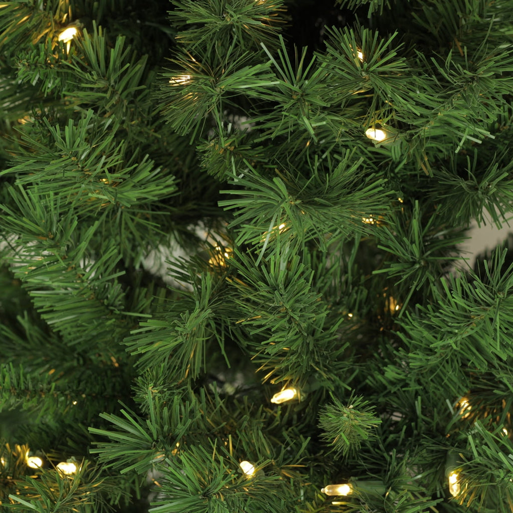 Northlight 7' Prelit Artificial Christmas Tree Slim LED Glacier Pine - Multicolor Lights