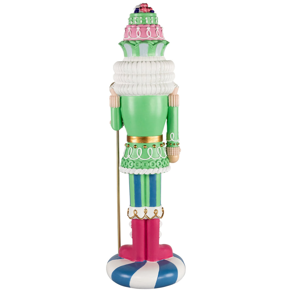 Northlight Pastel Christmas Candy Nutcracker King - 21.75" - Green
