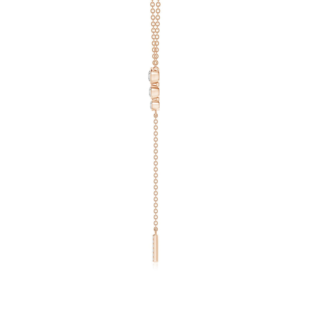 Angara Necklace - Natural Diamond Lariat Necklace in 14K Yellow Gold for Women | April Birthstone Jewelry, Birthday, Anniversary, Christmas, Jewelry Gift for Women