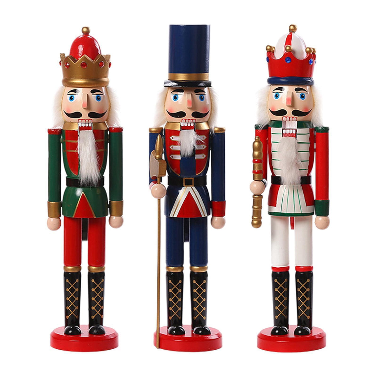 yotijay 3 Pieces Christmas Nutcracker Christmas Ornament Christmas Decorative Nutcracker