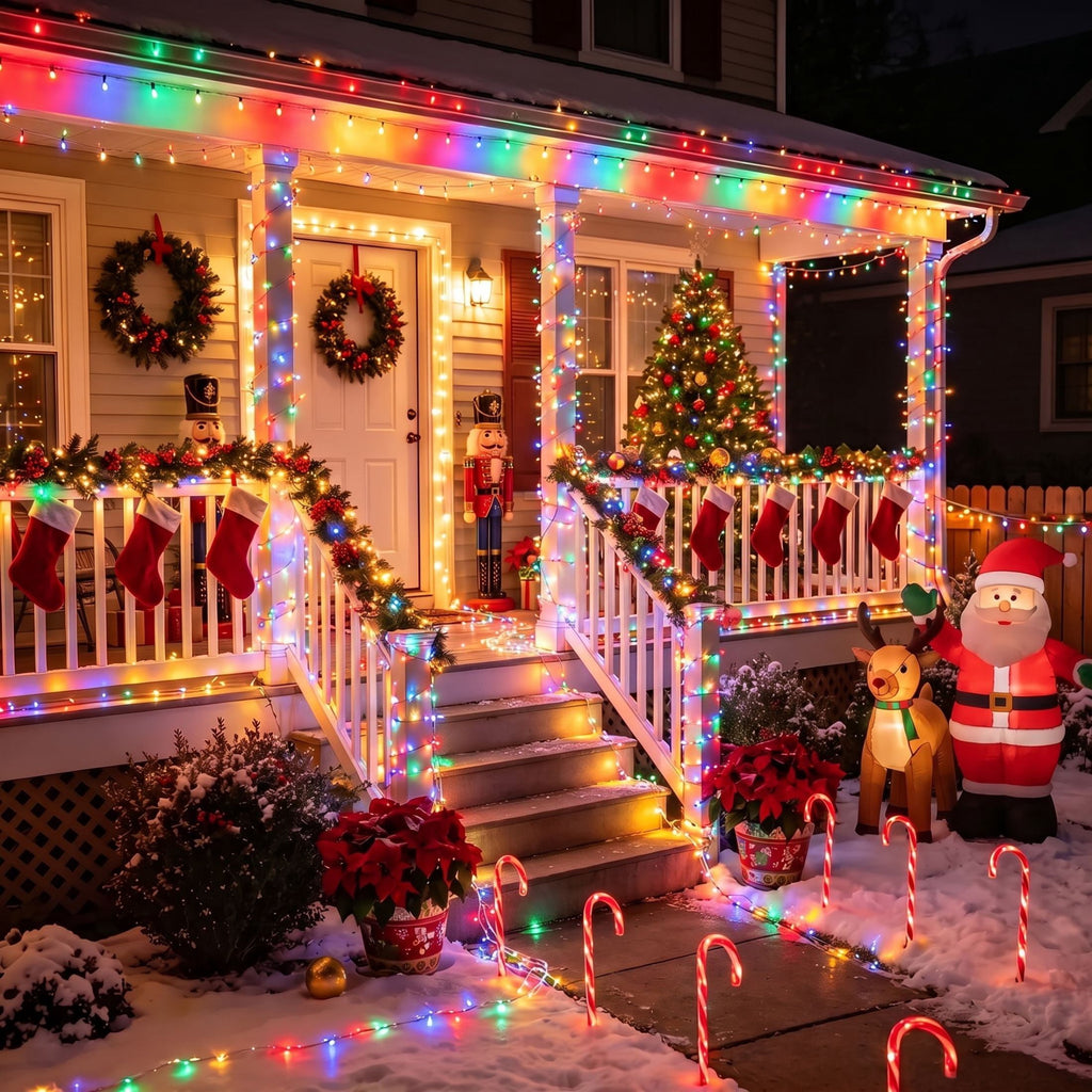 Scidweet Christmas String Lights, 196 FT 600 LED Twinkle Fairy Christmas Light with Remote for Indoor Outdoor Home Holiday Xmas Tree Decor, Warm Yellow