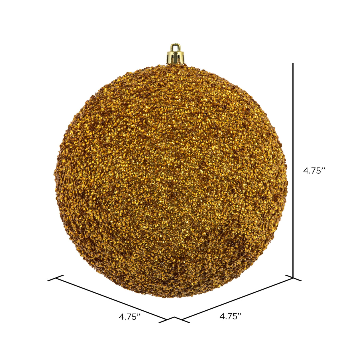 Vickerman 6" Turquoise Beaded Ball Ornament, 4 per Bag