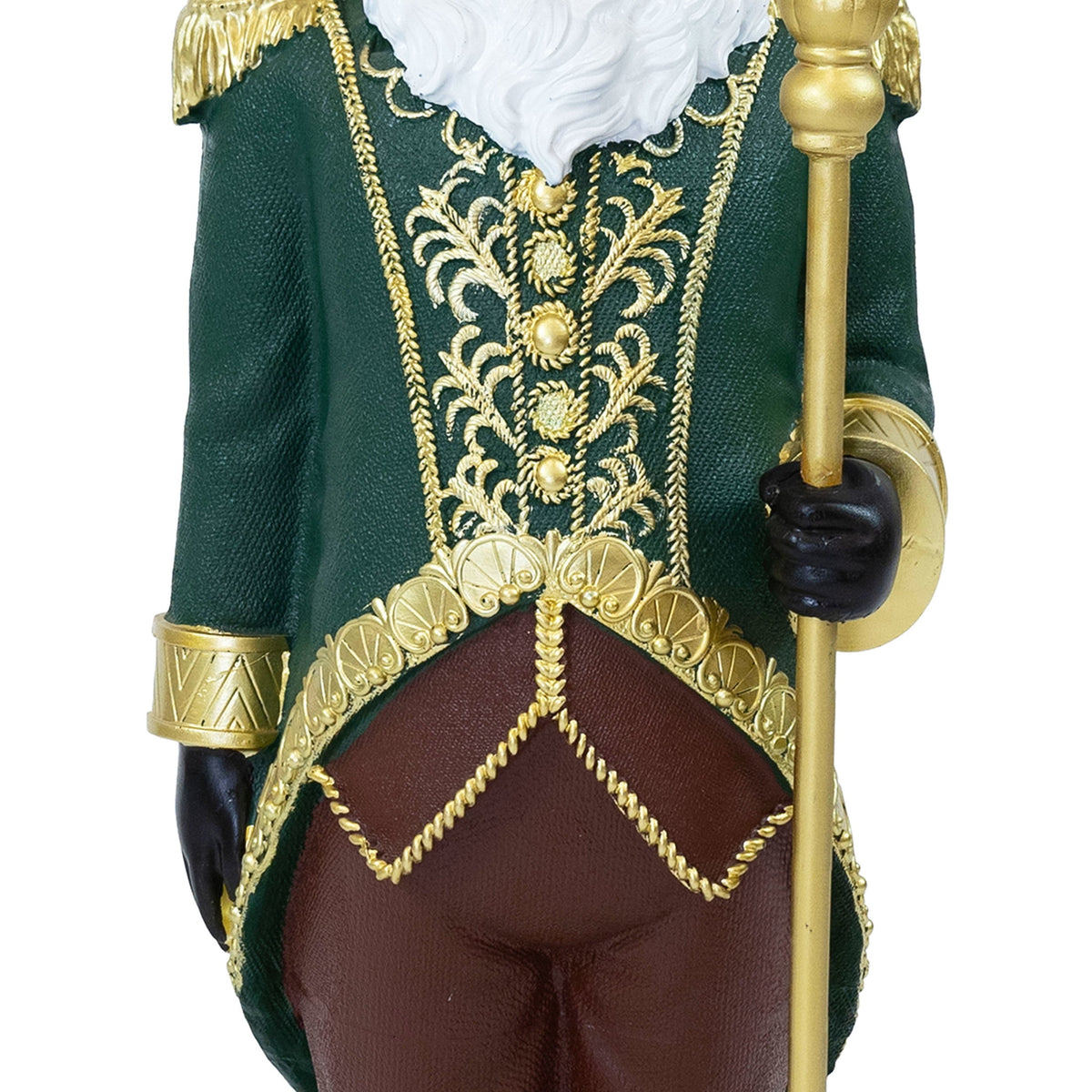Sunnydaze Green Polyresin Guardian of the North Pole Nutcracker Christmas Statue, 37"