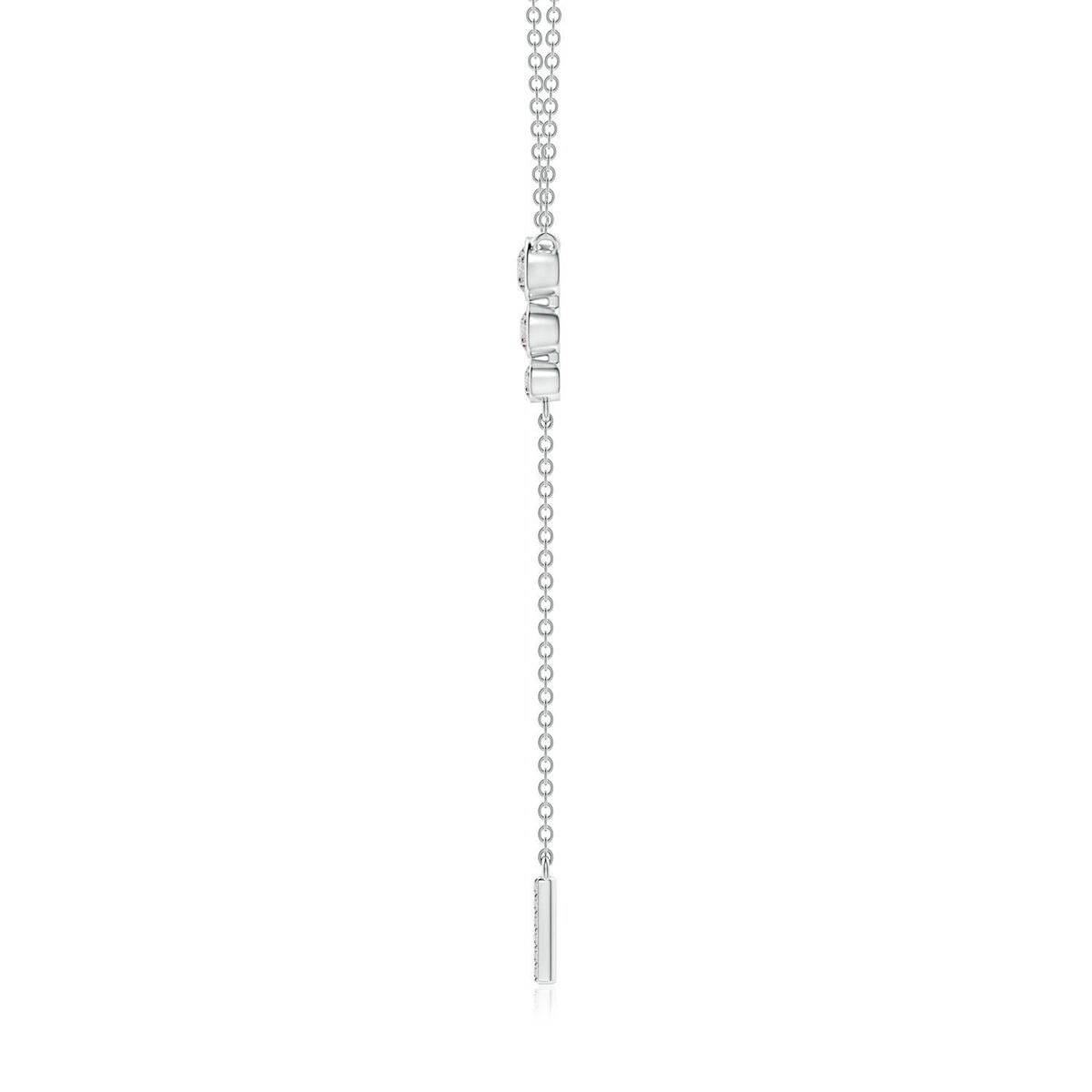 Angara Necklace - Natural Diamond Lariat Necklace in 14K Yellow Gold for Women | April Birthstone Jewelry, Birthday, Anniversary, Christmas, Jewelry Gift for Women