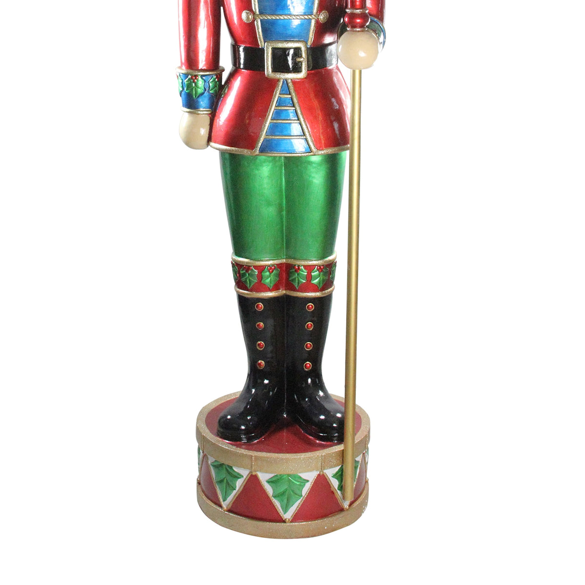 Northlight Commercial Christmas Nutcracker and Street Lamp Outdoor Decoration - 6' - Red and Green