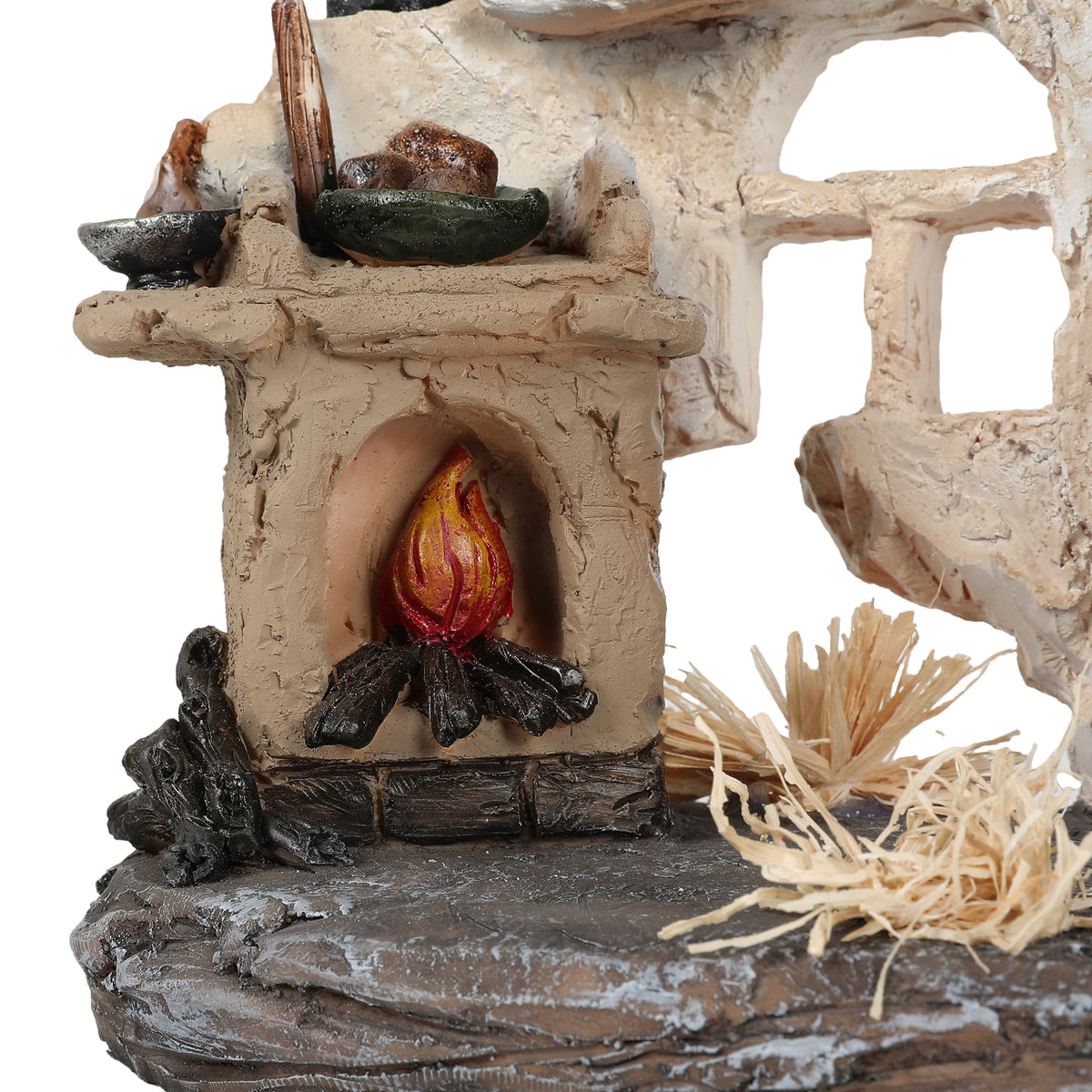 Ultym 20 inch Lighted Christmas Nativity Scene Set of 12 with Rustic Stable