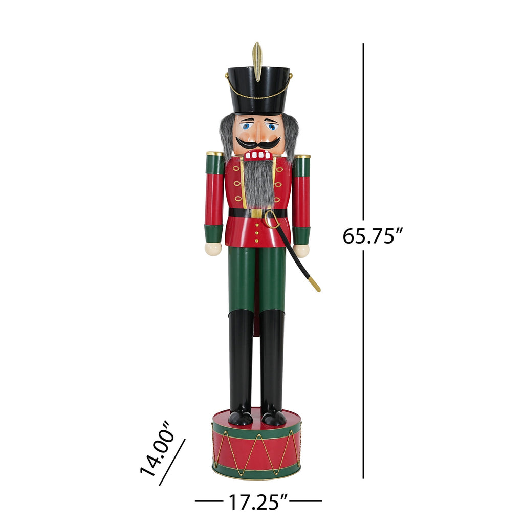 Christopher Knight Home 64" Iron King Nutcracker Soldier with Scepter, Ornament Christmas Decoration