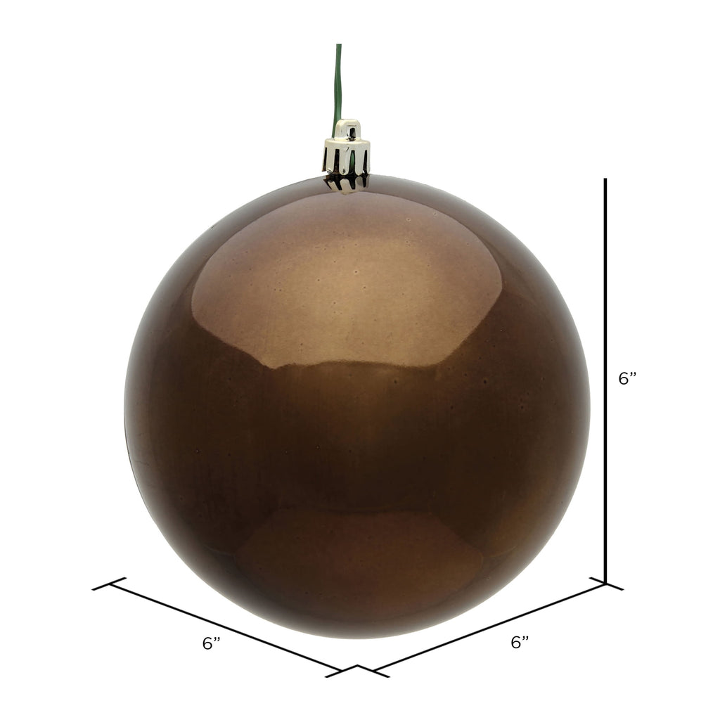 Vickerman 6" Moss Green Sequin Ball Ornament, 4 per Bag