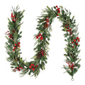 Fairfield Natural Feel Unlit Artificial Christmas Garland, Green, 9', by Holiday Time