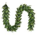 Sonoma Cypress Evergreen Unlit Artificial Christmas Garland, Green, 9', by Holiday Time