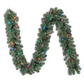 Valencia LumaDazzle Pre-Lit Color-Changing Twinkle LED Artificial Christmas Garland, Green, 9', by Holiday Time