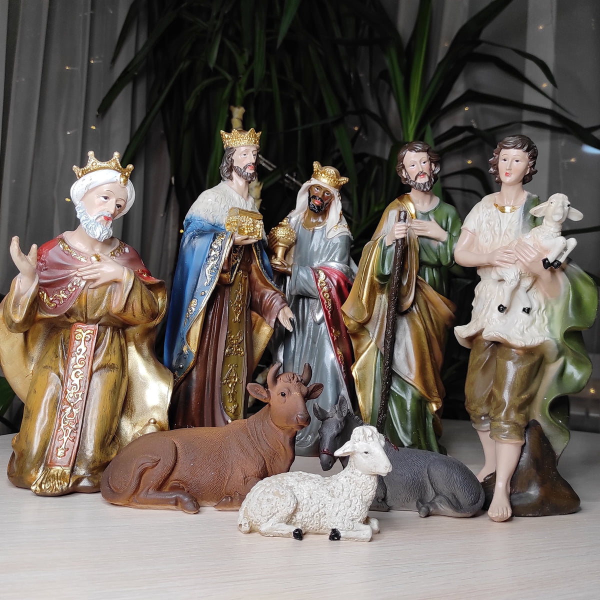 Nativity Set Nativity Scene Holidays Decoration Christmas Stable Birthday Gift 11 Piece 12''