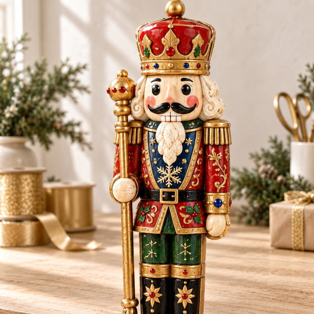 Christmas Nutcracker Wooden Figurine