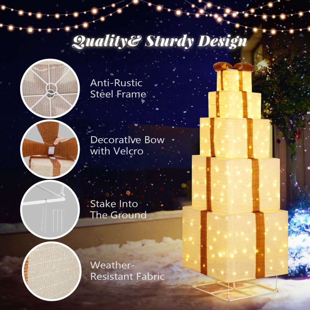 JOY Letter Sign Decoration - Lighted Home Scene Yard Sign Decor with Warm White Light - Indoor Outdoor Christmas Display for Lawn Garden - 47.2in Tall