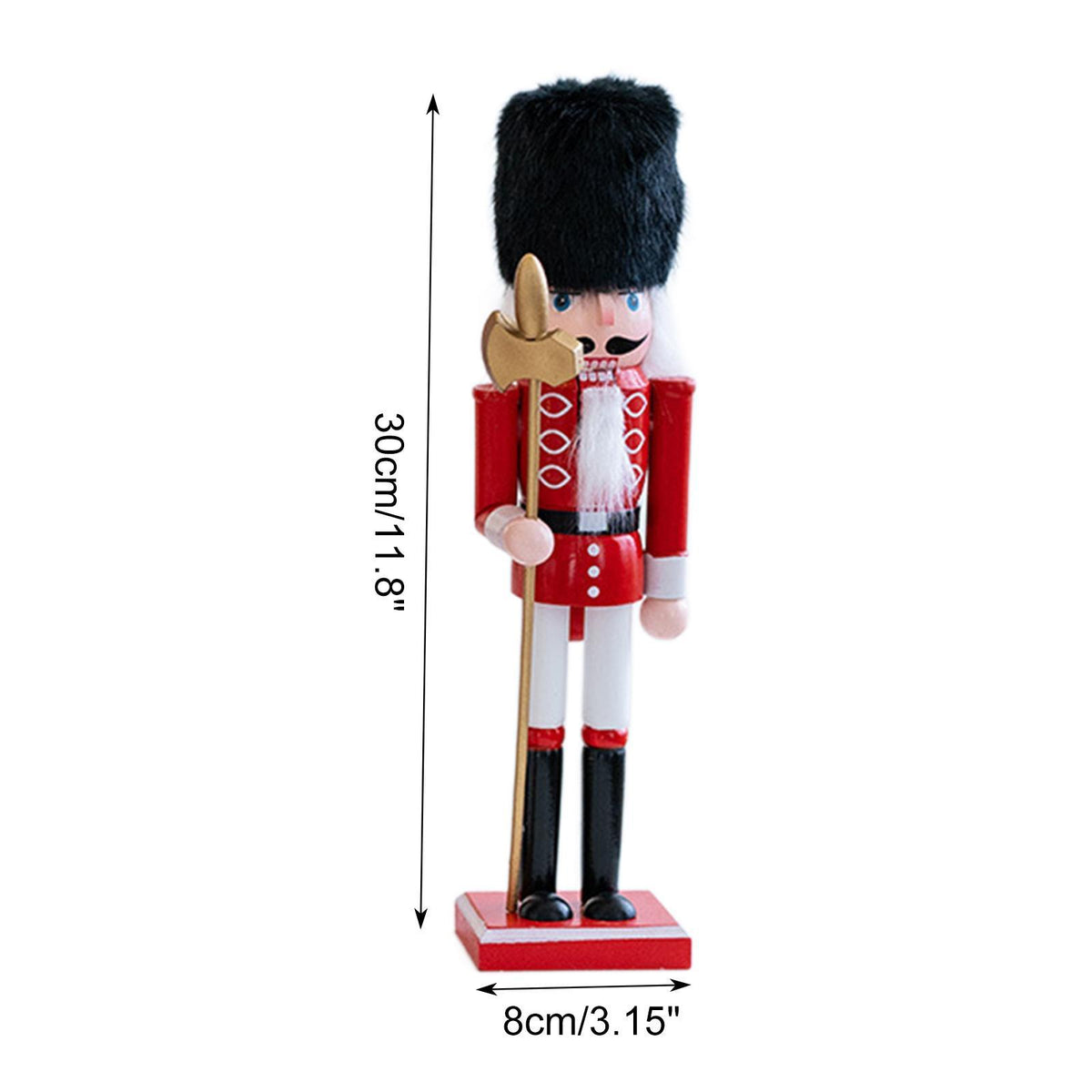 Tachiuwa 5 Pieces Nutcracker Figurines, Wooden Nutcracker Christmas Decor, Traditional Christmas Nutcracker for Festival Shelf