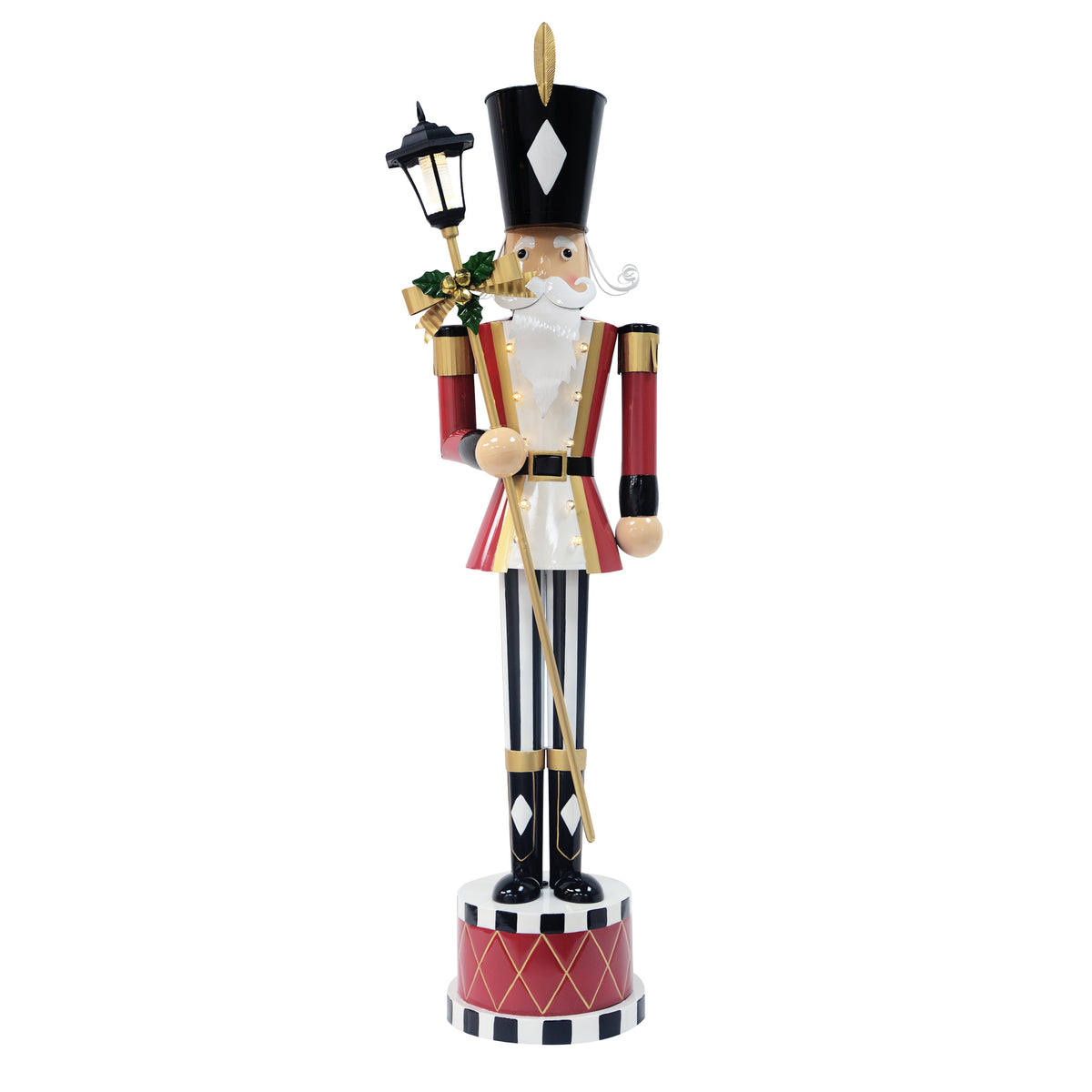 GDF Studio Classic Iron Nutcracker Decoration, Indoor Christmas Holiday Decoration