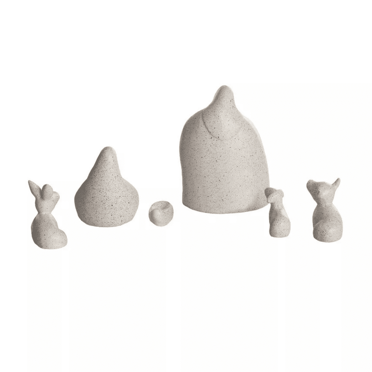 Transpac White Resin Nativity Set of 6 Christmas Tabletop Decor