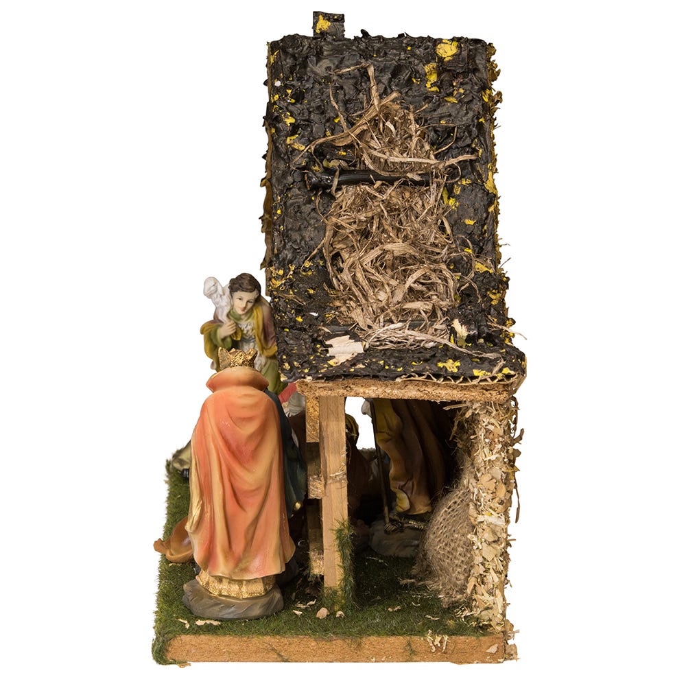 Kurt S. Adler Nativity Scenes Lights Up Multicolor, 15.00 x 5.90 x 9.50 Inches