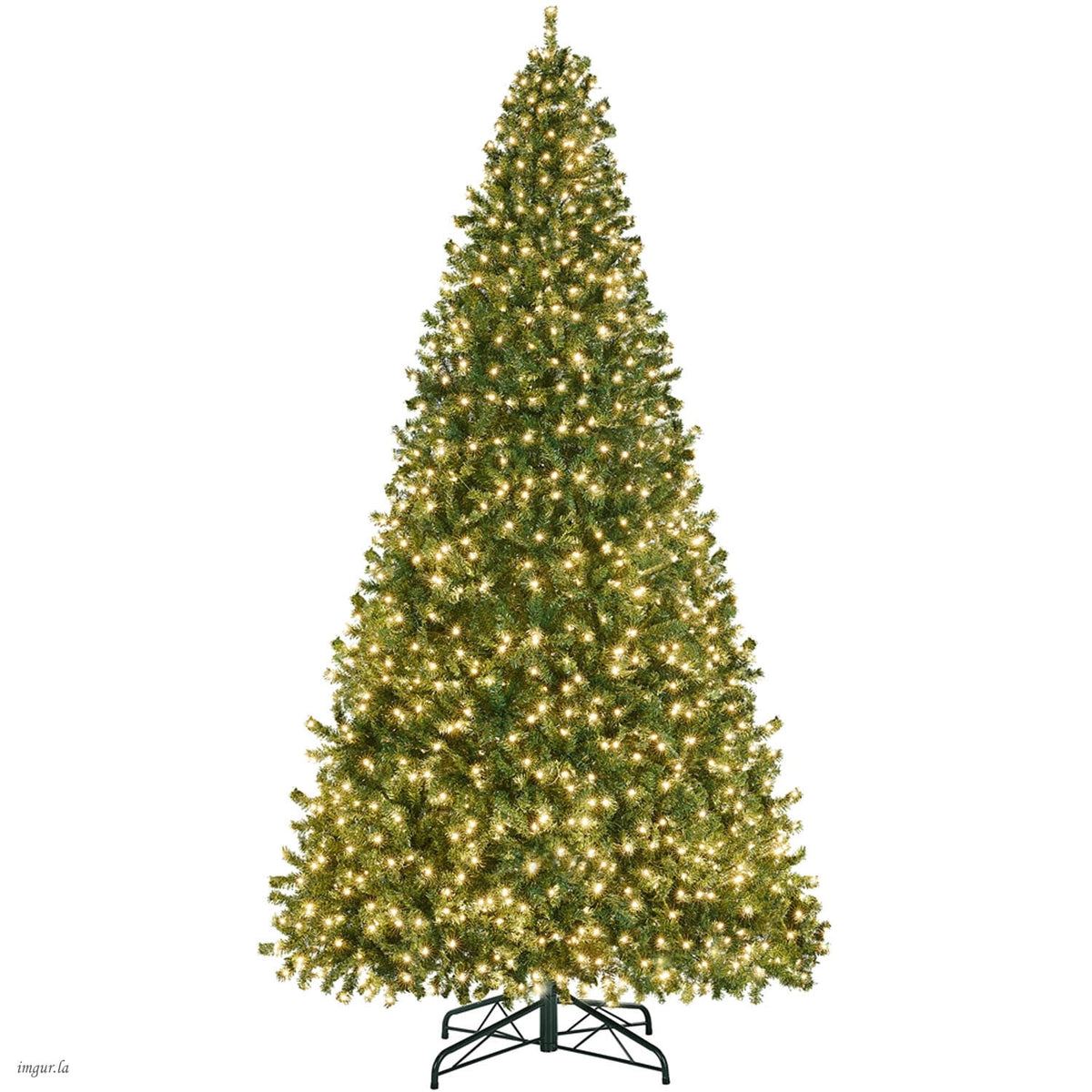 Alden Design 4FT Artificial Pre-lit Christmas Fir Tree with Foldable Stand,70 LED Warm Lights,Black