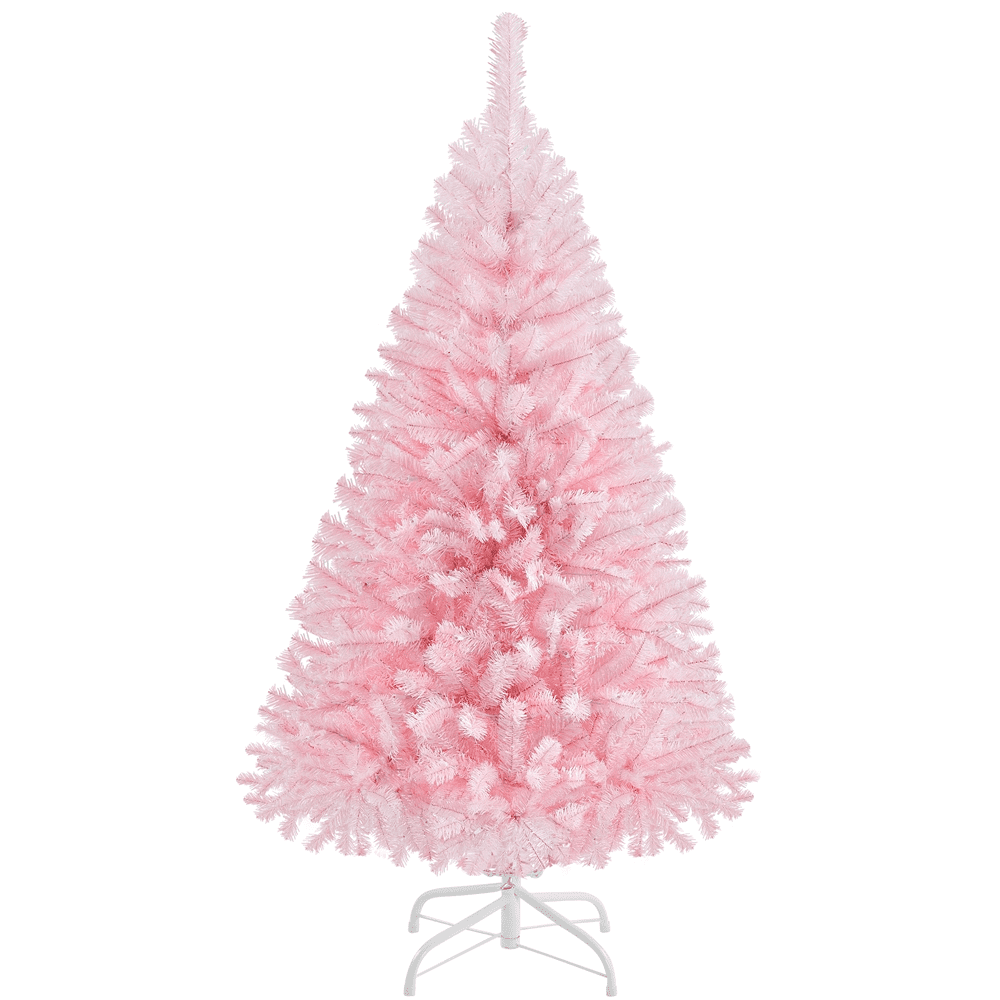 Alden Design 4ft Pre-lit Artificial Christmas Tree with 70 Incandescent Lights, Pink