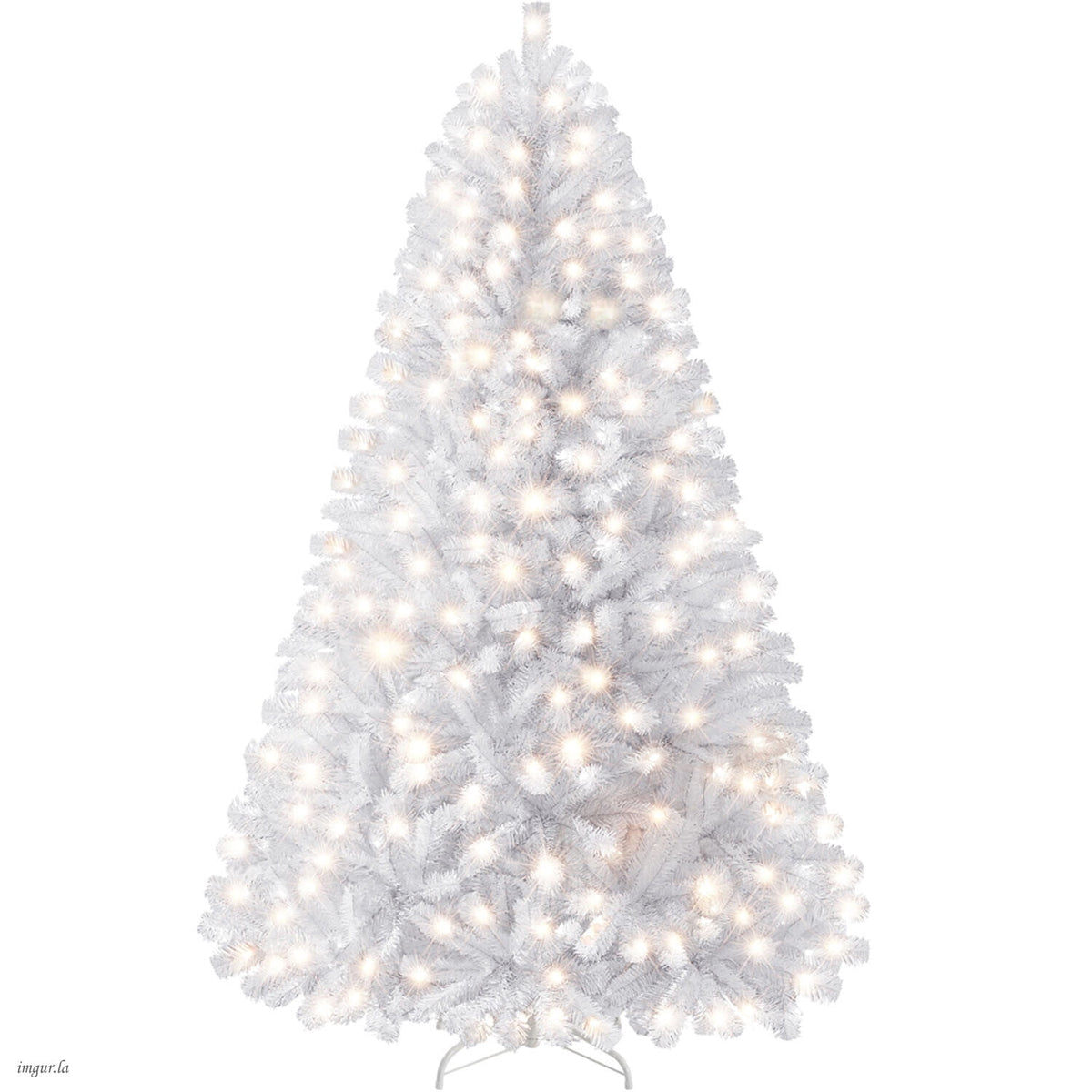 Alden Design 4FT Artificial Pre-lit Christmas Fir Tree with Foldable Stand,70 LED Warm Lights,Black