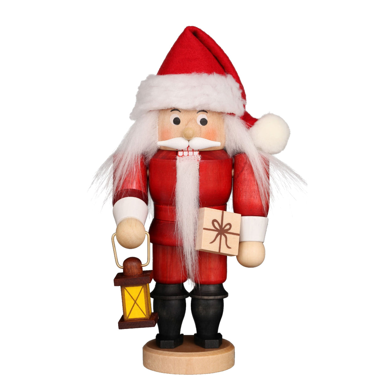 Alexander Taron 6.5” Dark Red Stain Santa Christmas Handmade Wooden Nutcracker