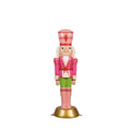Universal Statues Commercial Size Outdoor Christmas Nutcracker Guard - 4' - Pink