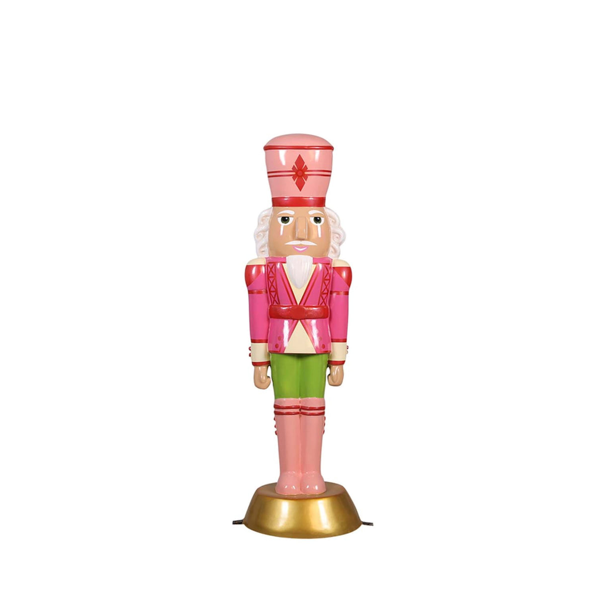 Universal Statues Commercial Size Outdoor Christmas Nutcracker Guard - 4' - Pink