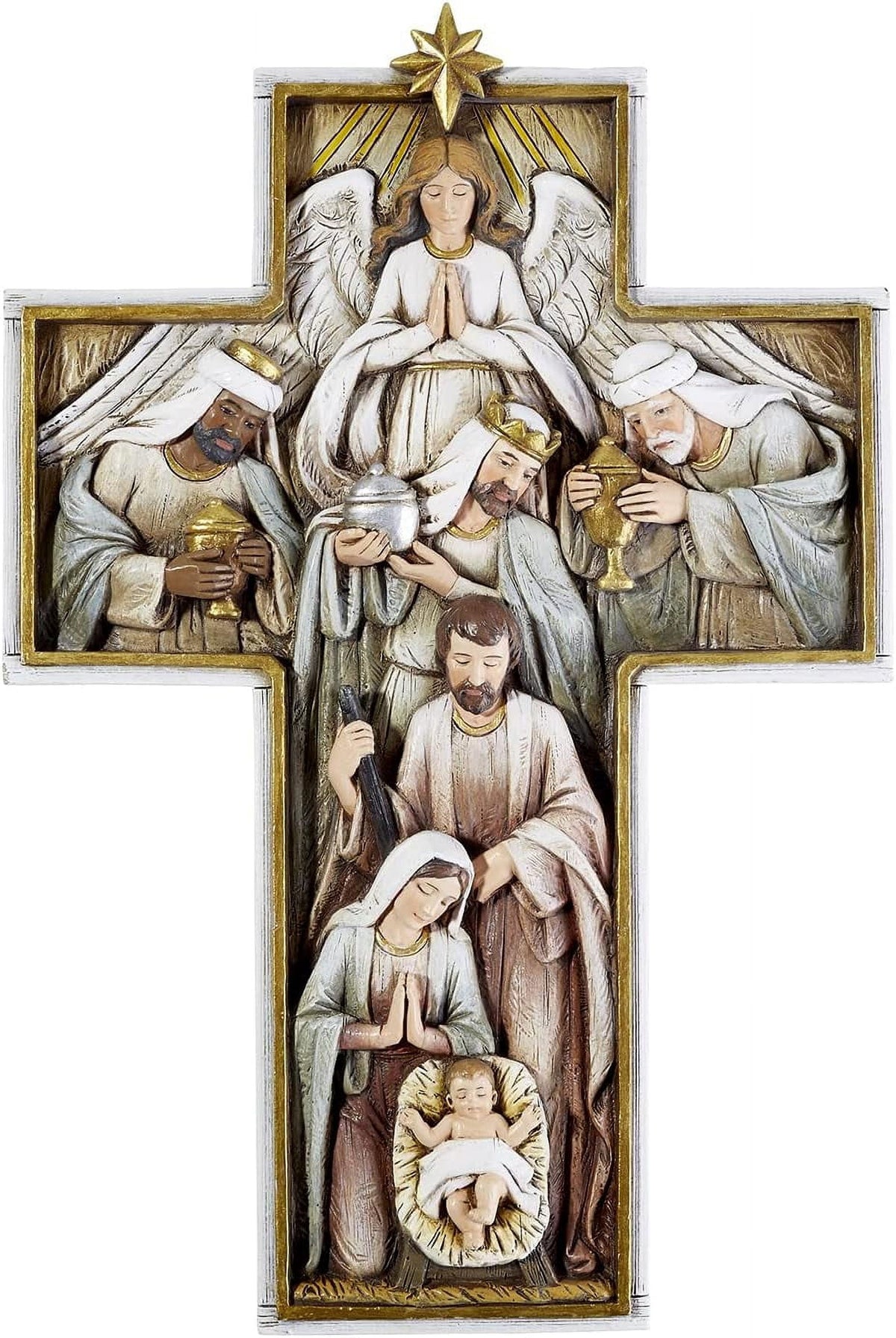 Avalon Gallery Nativity Holy Family 12 Inch Wall Cross