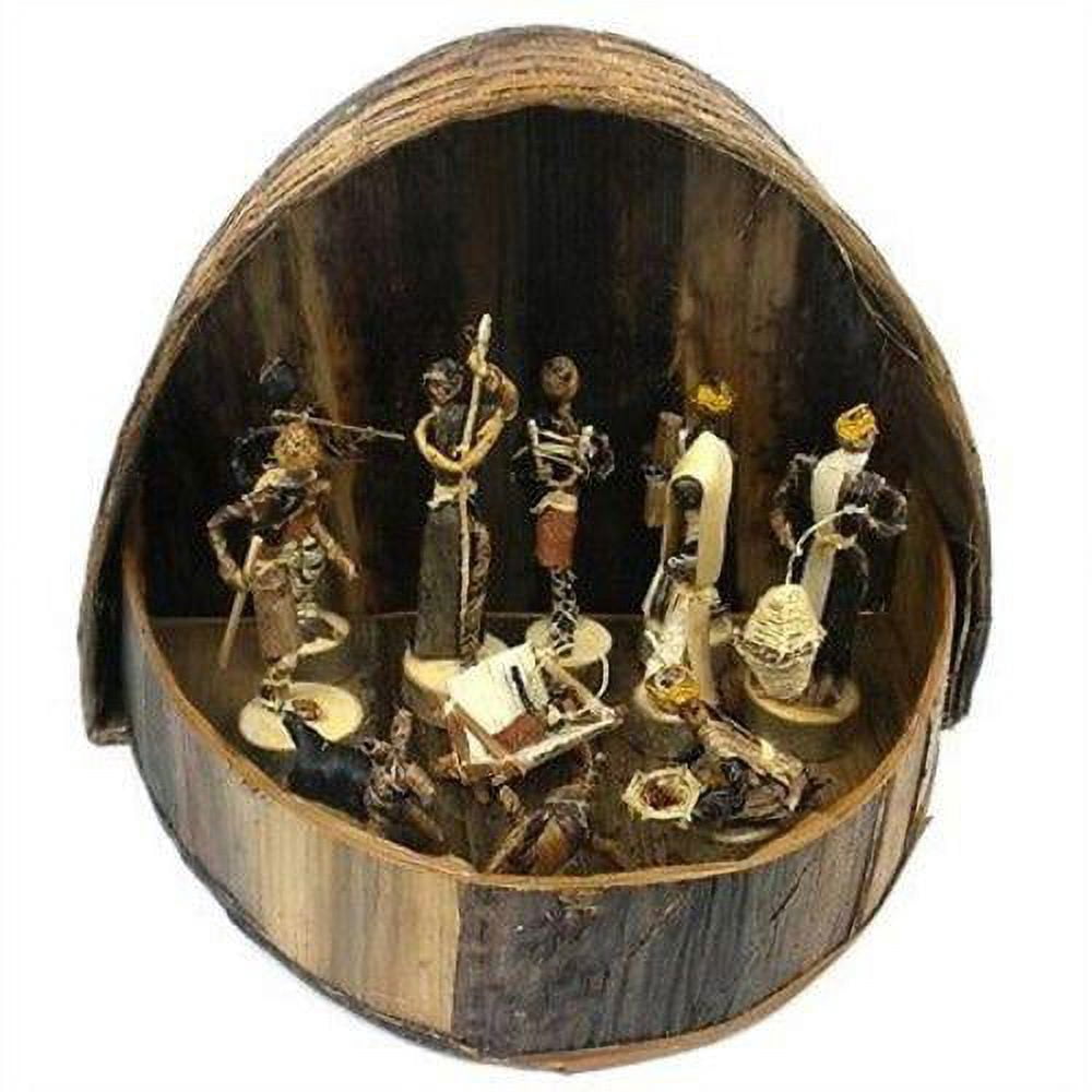 Banana Fiber Arched Nativity Set Esther Kariuki