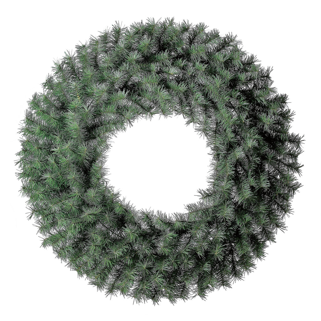 Basic Nonlit Green Artificial Christmas Wreath, 36", by Holiday Time (Green)