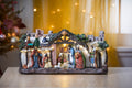 BrylaneHome 13"L Pre-Lit Nativity Scene
