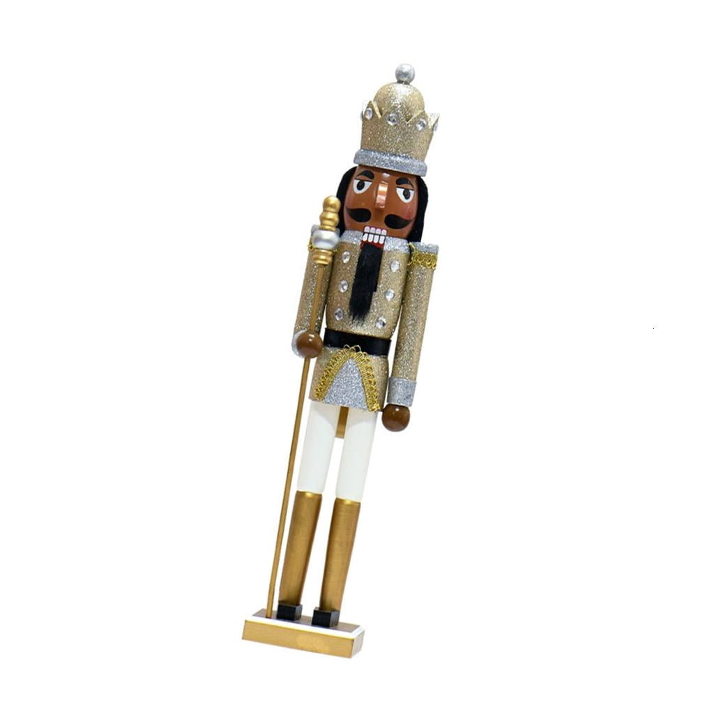 CHIXIAMANT Elegant Nutcrackers Soldier CharmW00dOrnament Perfect For Christmas Decoration