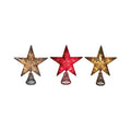 Celebrations 49056A-71 8.5 in. Christmas Star Tree Topper Assorted - pack of 6